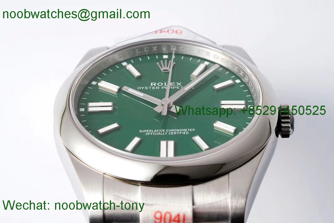 Replica Rolex Oyster Perpetual 124300 41mm Green King Factory 1:1 Best VR3230
