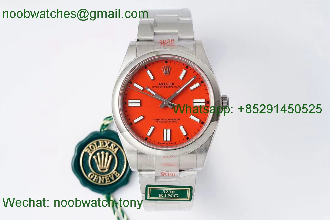 Replica Rolex Oyster Perpetual 124300 41mm Red King Factory 1:1 Best VR3230