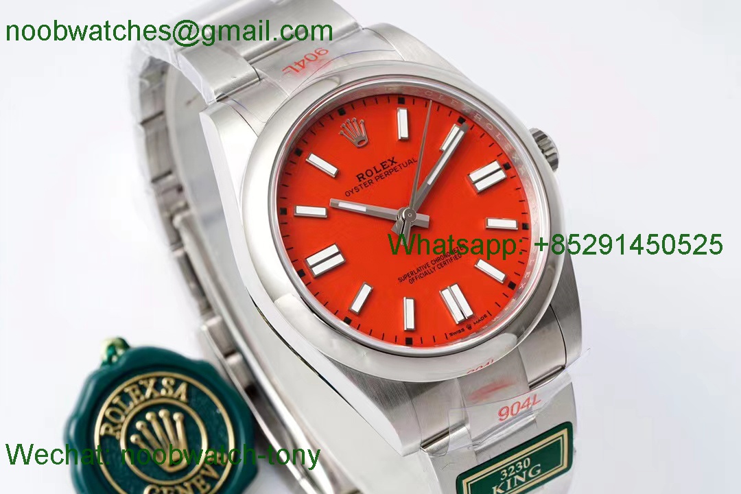 Replica Rolex Oyster Perpetual 124300 41mm Red King Factory 1:1 Best VR3230
