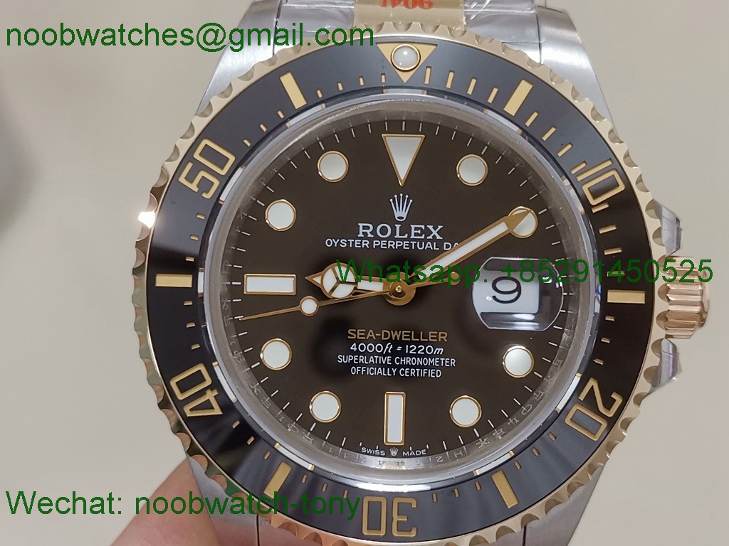 Replica Rolex SeaDweller Two Tone SS Yellow Gold Wrapped 126603 JDF Best SA3235 V4