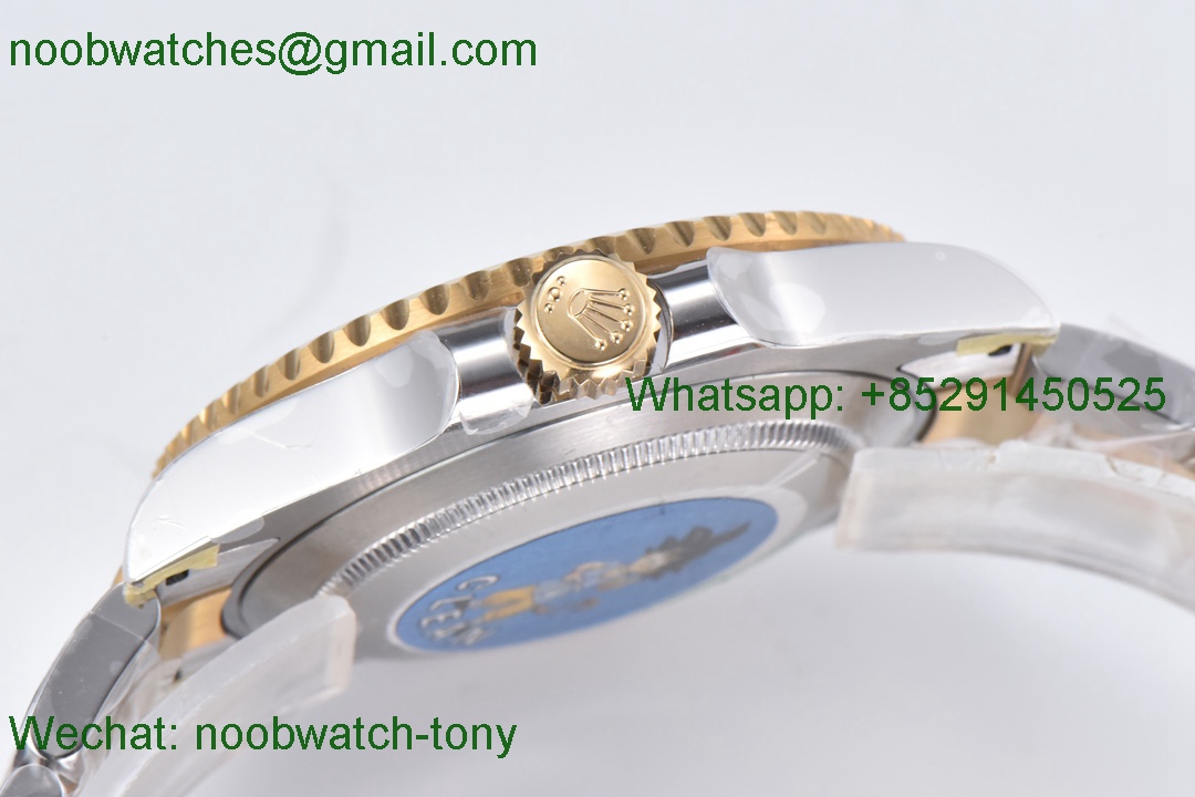 Replica Rolex Submariner 41mm Two Tone SS Yellow Gold 126613LN Black Dial Clean 1:1 Best VR3235