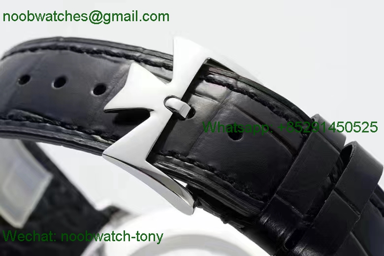 Replica Vacheron Constantin Patrimony White Dial PPF 1:1 Best MY9015 Black Leather