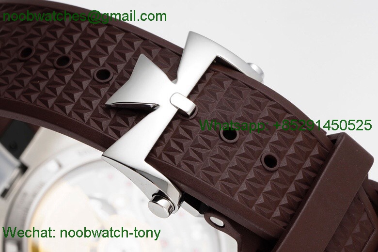 Replica Vacheron Constantin Overseas 4500V Brown Dial PPF 1:1 Best A5100 on Rubber