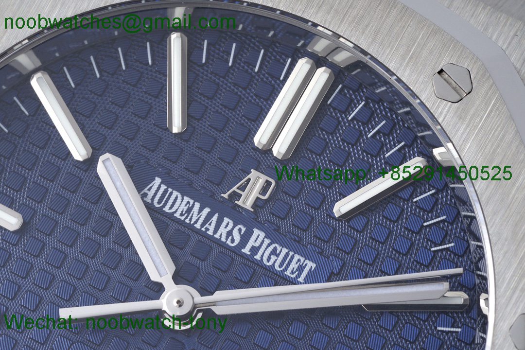 Replica Audemars Piguet AP Royal Oak 41mm 15400 Blue Dial IPF 1:1 Best Super Clone