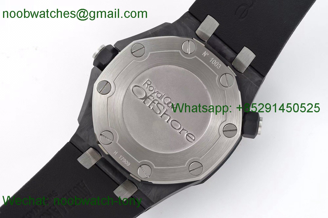 Replica Audemars Piguet Ap Royal Oak Diver Black Carbon Yellow 15706 IPF 1:1 Best A3120