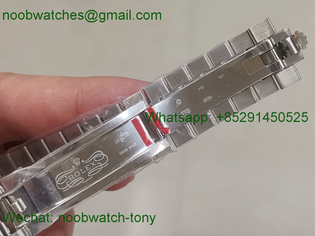 Replica Rolex DayDate 40mm SS Black Diamond Dial GMF 2836 904L