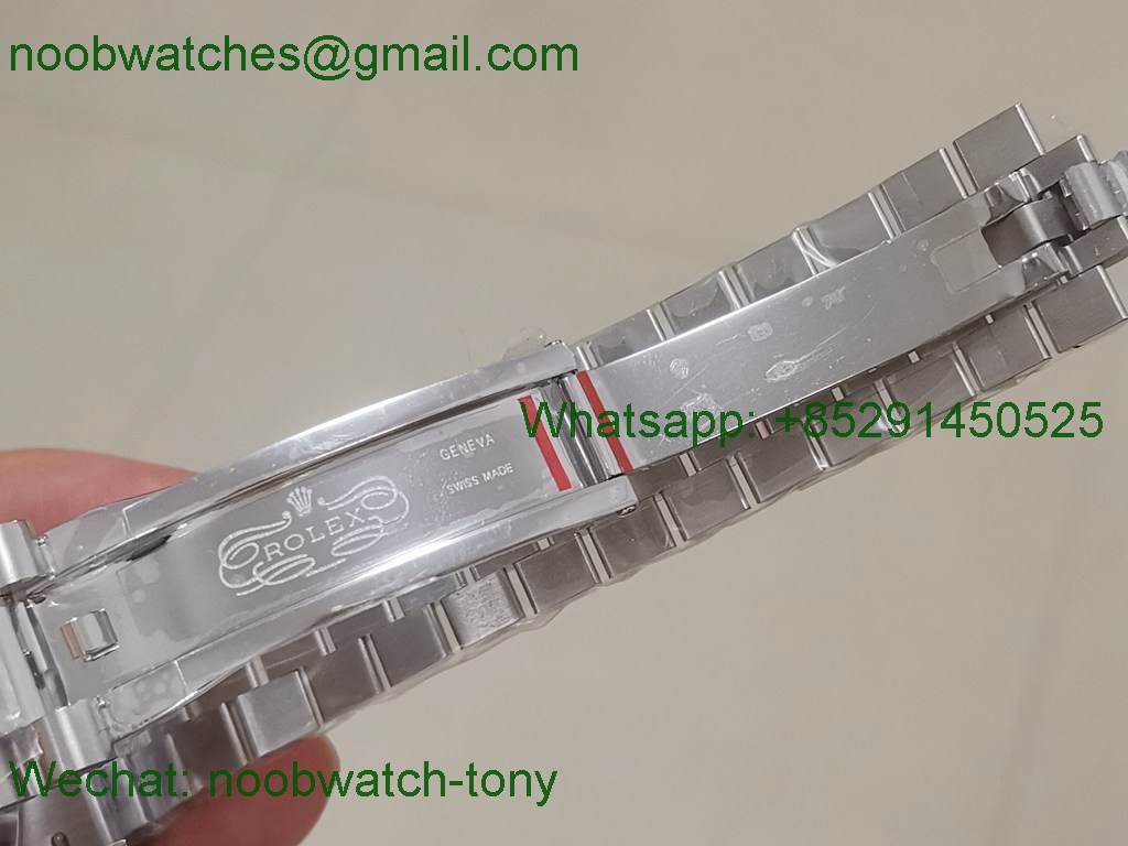 Replica Rolex DayDate 40mm SS Ice Blue Arabic Dial BP Factory 2813