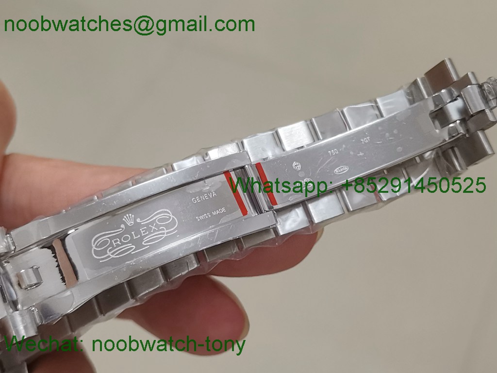 Replica Rolex DayDate 40mm SS Ice Blue Arabic Dial GMF 904L A3255
