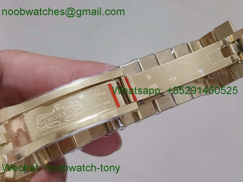 Replica Rolex DayDate 40mm Yellow Gold Black Dial BP Factory 2813