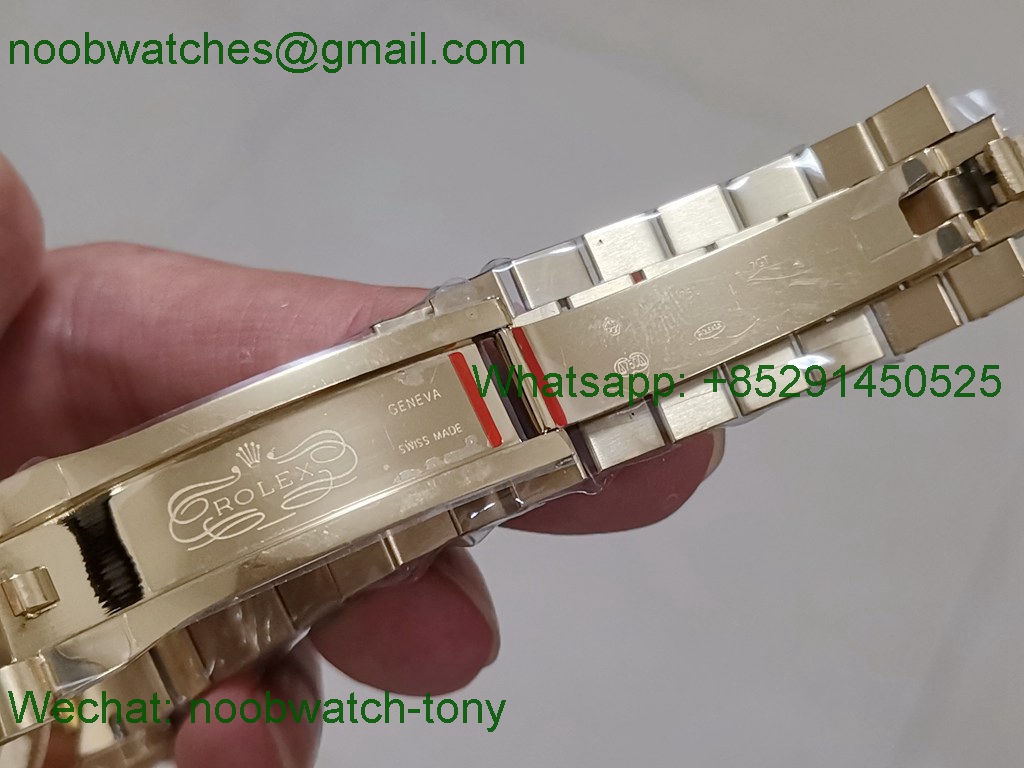 Replica Rolex DayDate 40mm Yellow Gold Golden Roman Dial GMF 2836 904L
