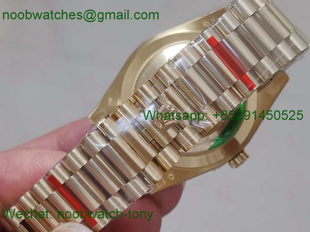 Replica Rolex DayDate 40mm Yellow Gold Golden Dial BP Factory 2836