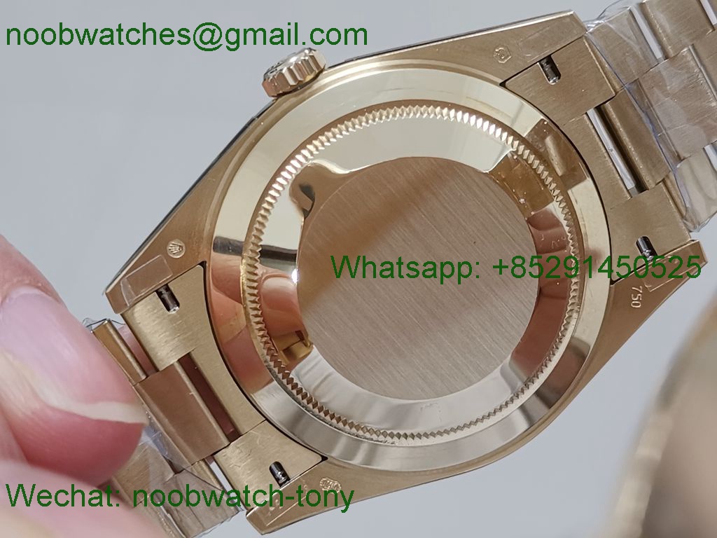 Replica Rolex DayDate 40mm Yellow Gold Diamond Bezel BP Factory 2836