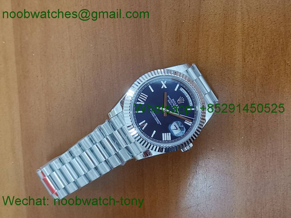 Replica Rolex DayDate 40mm Blue Roman Dial BP Factory 2813