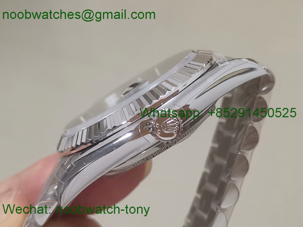 Replica Rolex DayDate 40mm Green Roman Dial BP Factory 2836