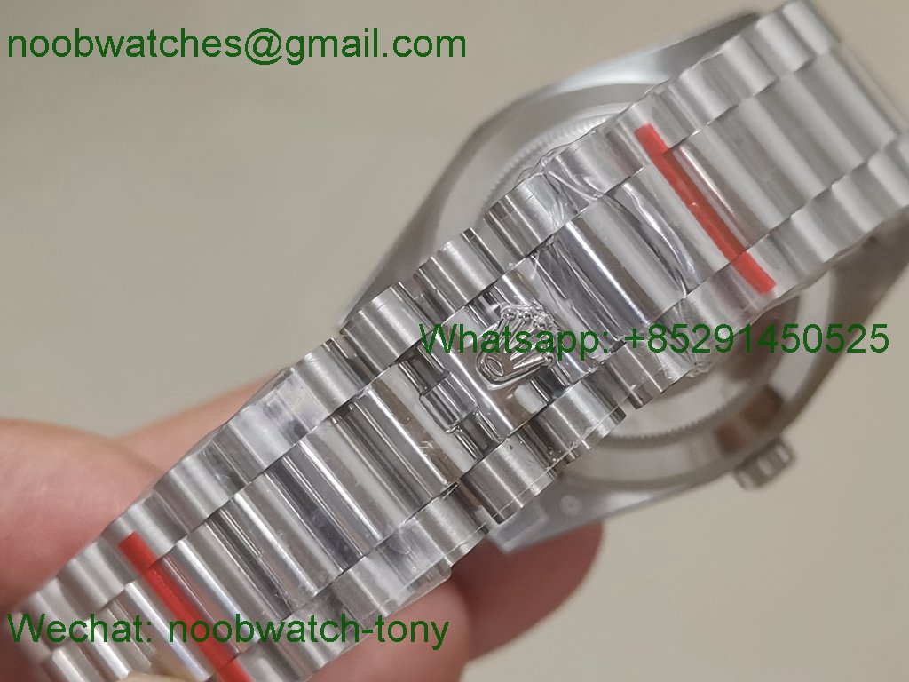 Replica Rolex DayDate 40mm Green Roman Dial BP Factory 2836