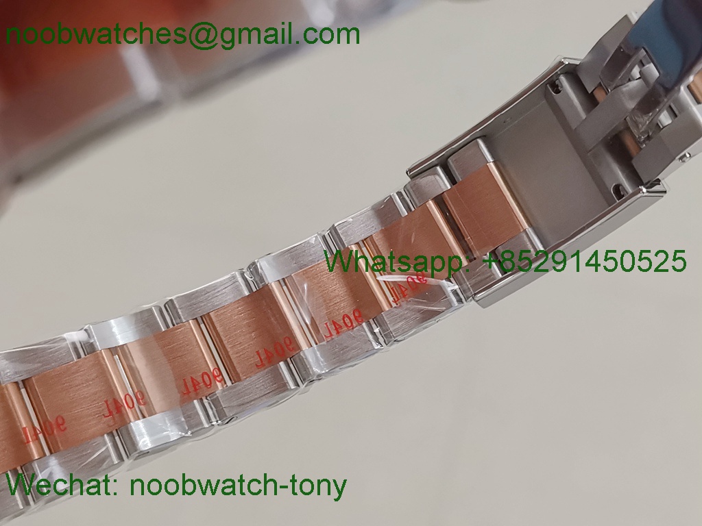 Replica Rolex Yacht-Master 126621 Two Tone Rose Gold SS Brown Clean 1:1 Best VR3235