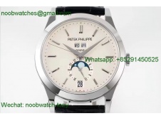 Replica Patek Philippe Annual Calendar Moonphase 5396 White Dial PPF 1:1 Best MY9015