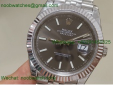 Replica Rolex Datejust 126334 41mm Gray Dial VSF 1:1 Best VS3235 Julibee 