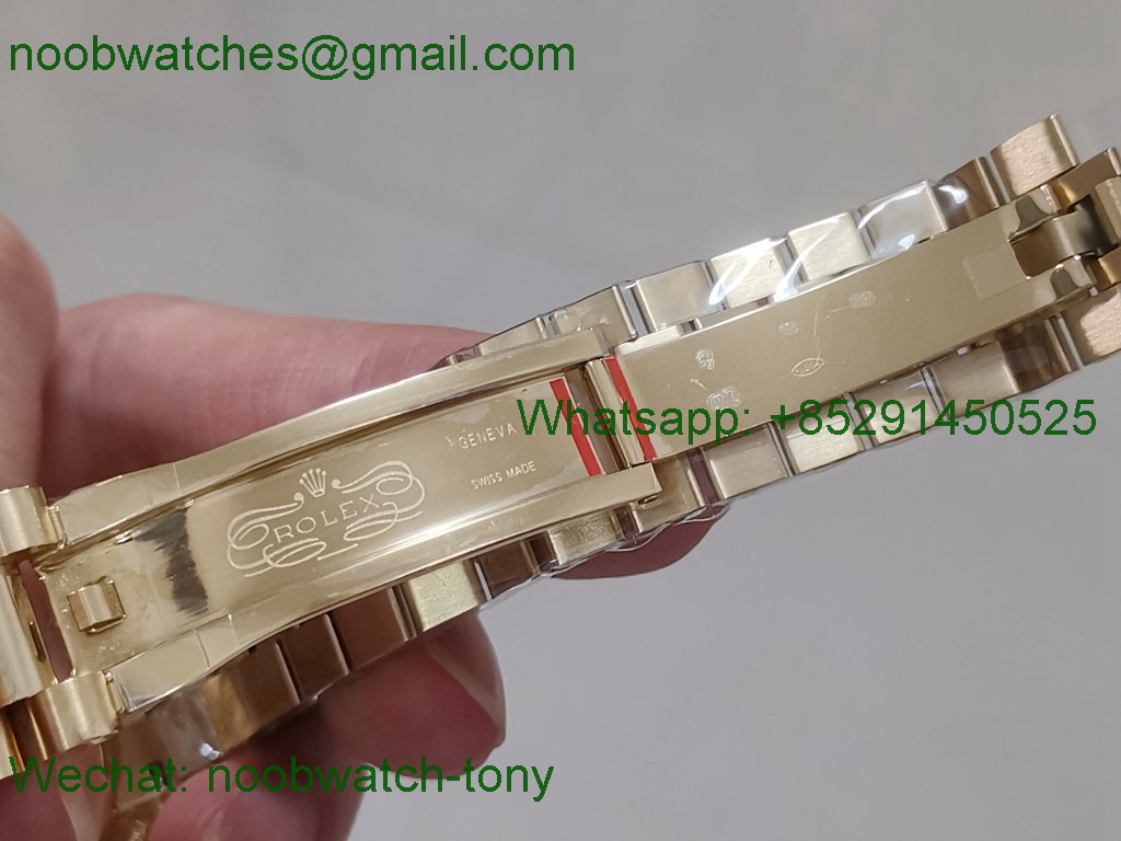 Replica ROLEX DayDate 228238 40mm Yellow Gold Black Dial GMF 2836 Tungsten Heavy
