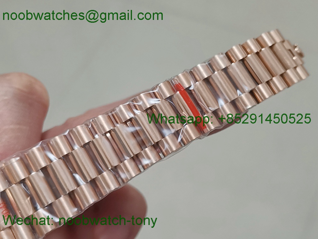 Replica ROLEX DayDate 228235 40mm Rose Gold Brown Dial GMF 2836 Tungsten Heavy Version