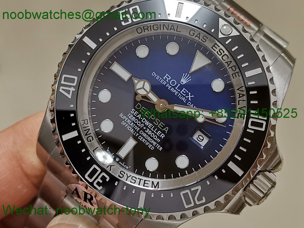 Replica Rolex Sea-Dweller Deepsea 126660 D-Blue James Cameron AR+F 904L 3235