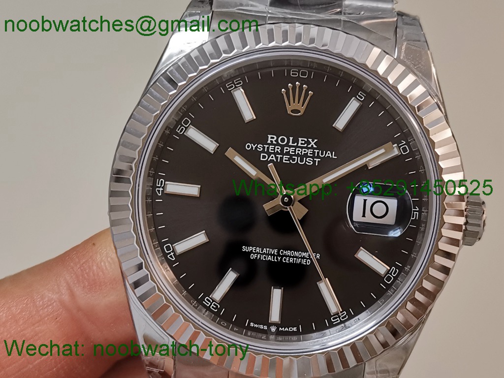 Replica Rolex Datejust 126334 41mm Black Dial VSF 1:1 Best VS3235 Oyster