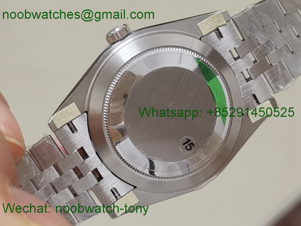Replica Rolex Datejust 126334 41mm 904L Gray Dial Wimbledon VSF 1:1 Best VS3235 Jubilee 