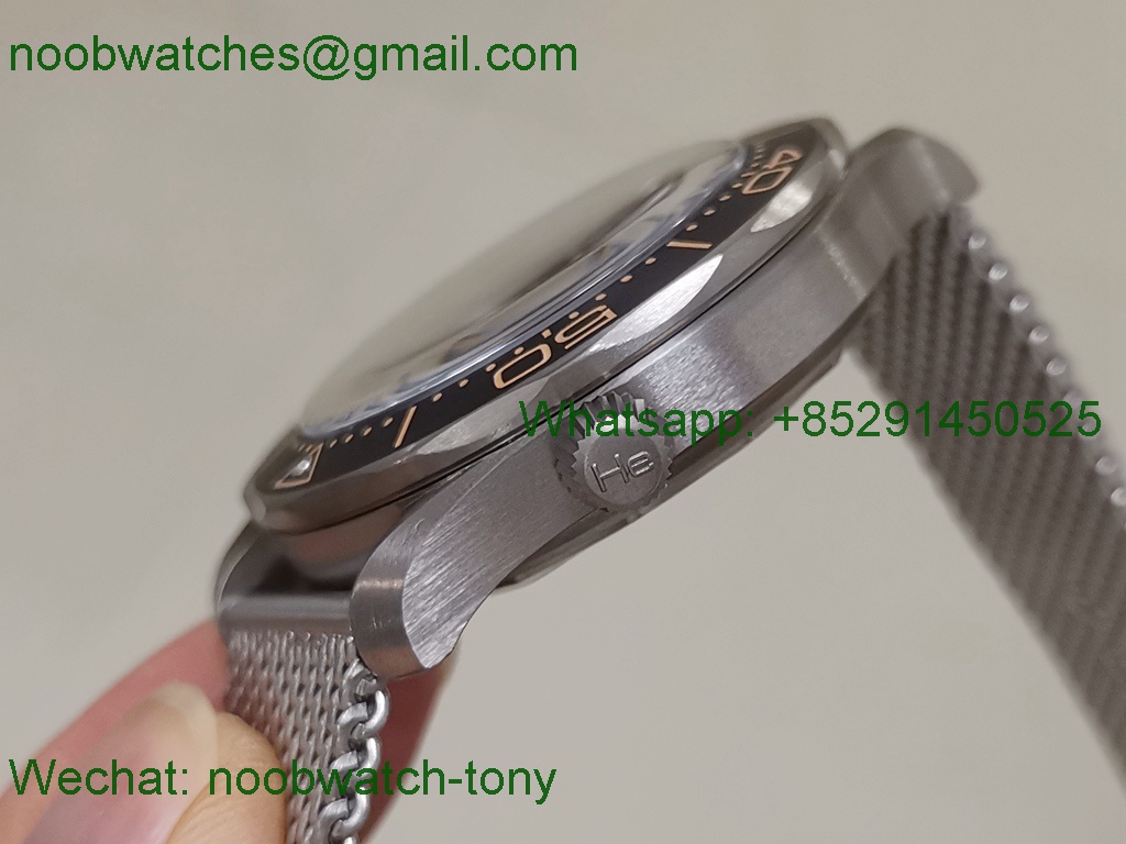 Replica OMEGA Seamster 300 No Time to Die Titanium V4 VSF 1:1 Best Mesh Bracelet A8806