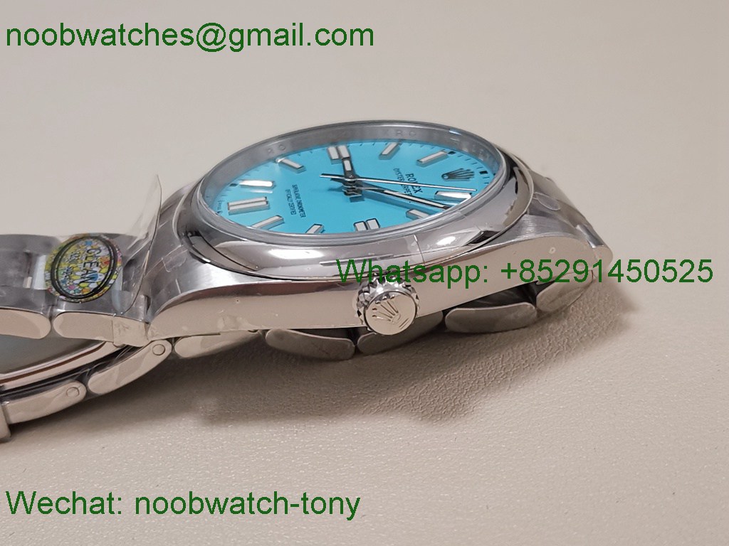 Replica Rolex Oyster Perpetual 124300 41mm Tiffany Dial Clean VR3230 SuperClone 