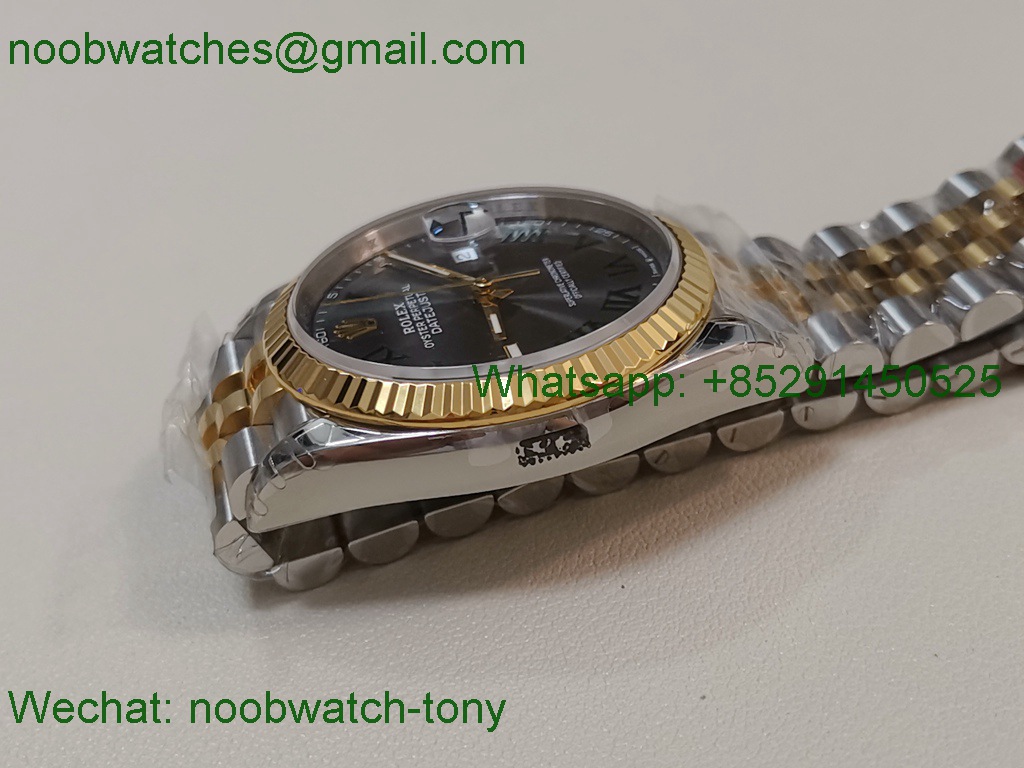 Replica ROLEX Datejust 126233 36mm Two Tone GOLD Steel Wimbledon VSF VS3235