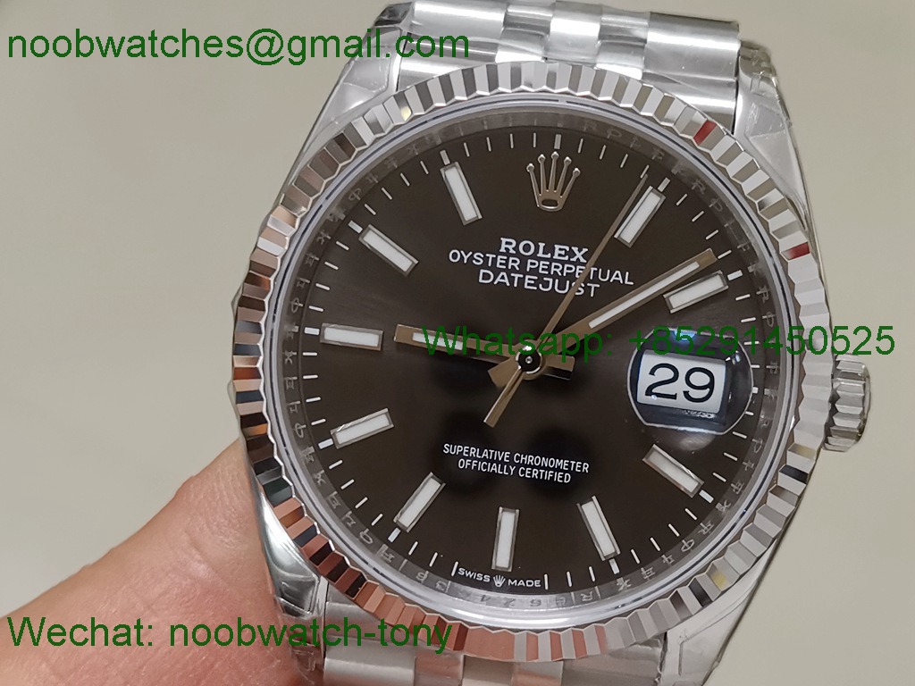 Replica ROLEX Datejust 126234 36mm Black Dial VSF SuperClone VS3235