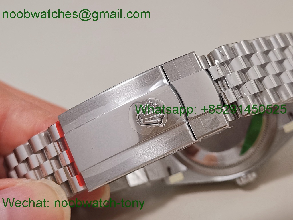 Replica ROLEX Datejust 126234 36mm Green Palm Motif VSF SuperClone VS3235