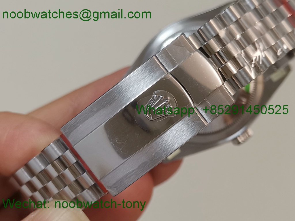 Replica ROLEX Datejust 126200 36mm Wimbledon Grey Smooth Bezel VSF SuperClone VS3235