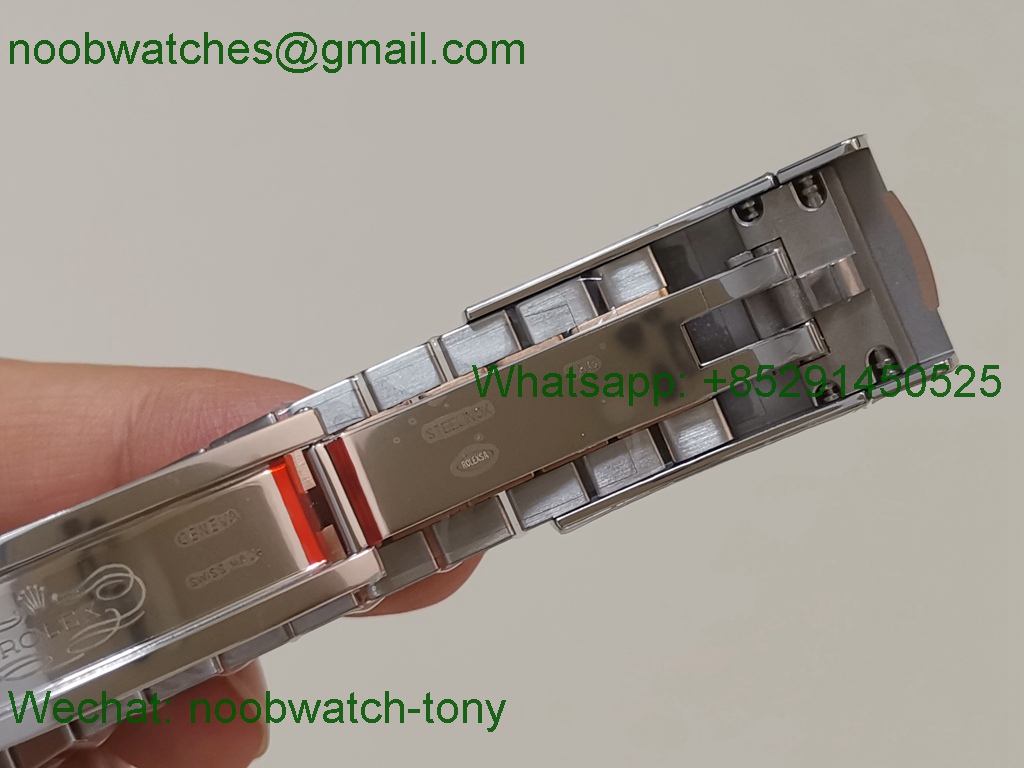 Replica Rolex Datejust 126333 41mm Two Tone Rose Gold Gray Motif Dial VSF SuperClone VS3235