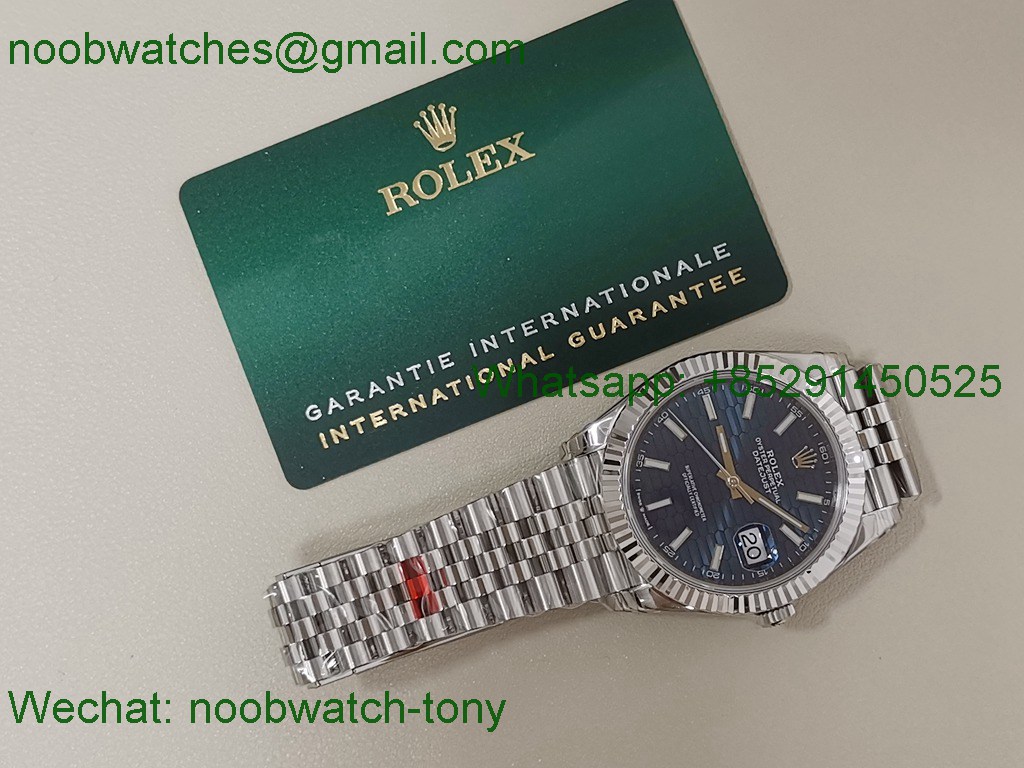 Replica Rolex Datejust 126334 41mm Blue Motif Dial VSF SuperClone VS3235 Julibee