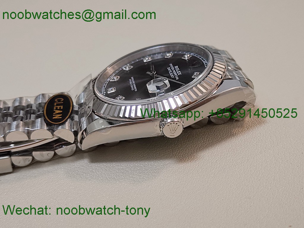 Replica Rolex Datejust 126334 41mm Gray Diamond Dial Clean 1:1 Best VR3235