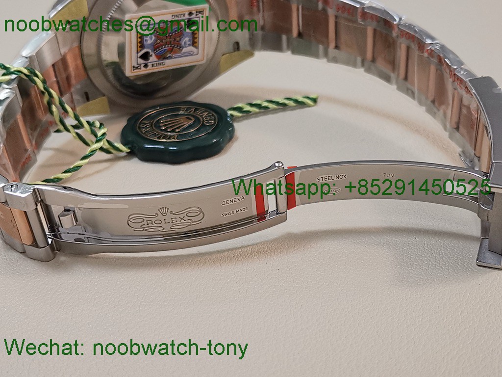 Replica Rolex Datejust 126331 Two Tone Rose Gold Wimbledon King VR3235