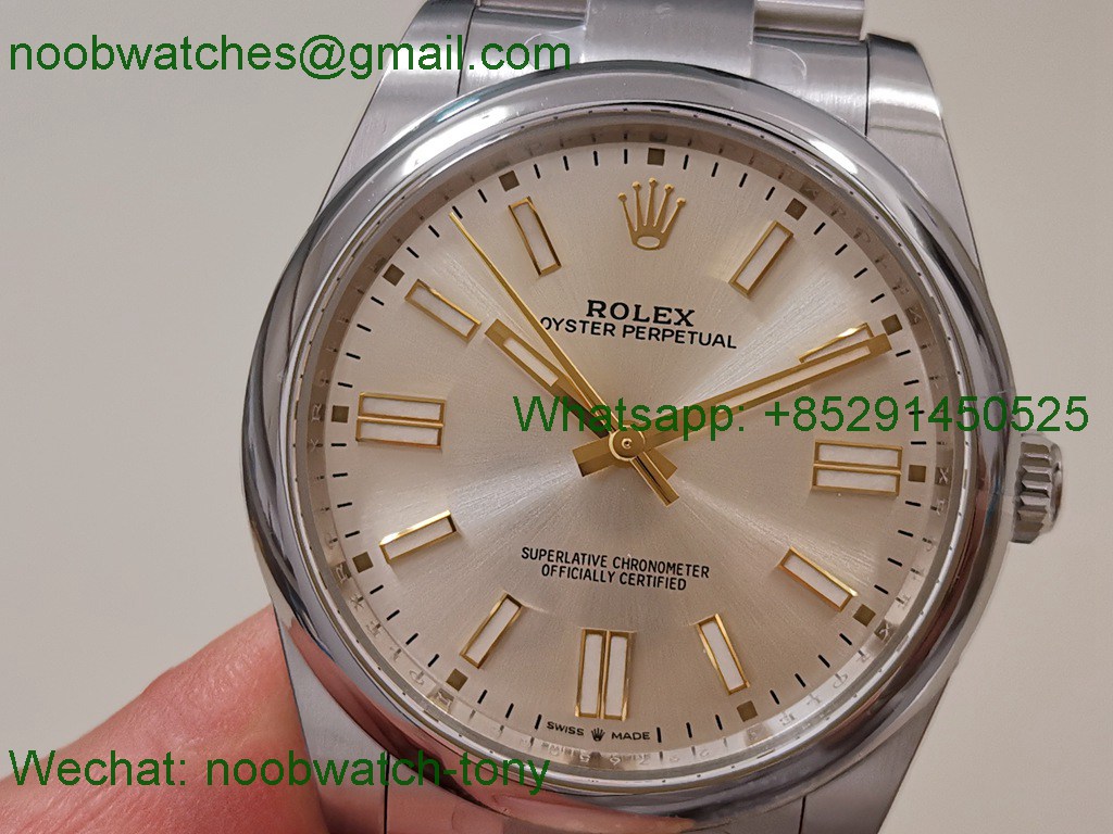 Replica Rolex Oyster Perpetual 124300 41mm Silver Dial Clean VR3230 SuperClone 
