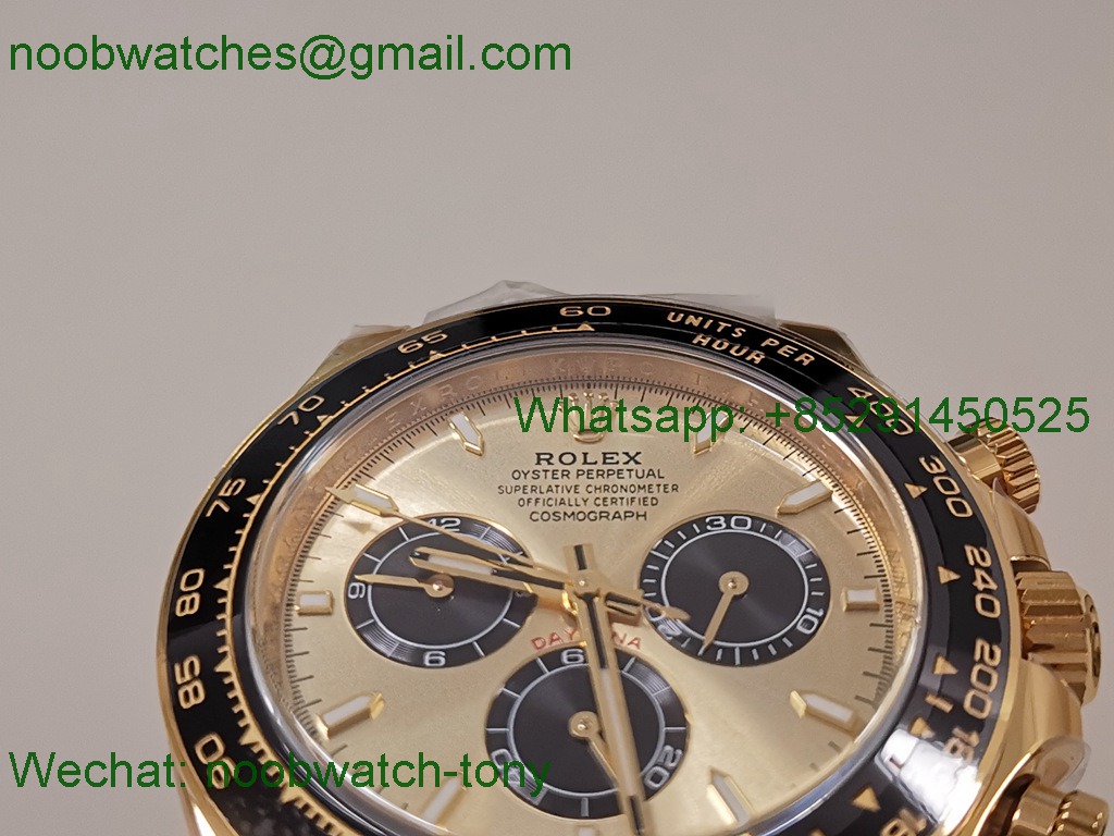 Replica Rolex Daytona 126518 Yellow Gold Rubber 904L Clean SH4131 SuperCLone