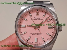 Replica Rolex Oyster Perpetual 124300 36mm Pink Dial Clean VR3230 SuperClone 