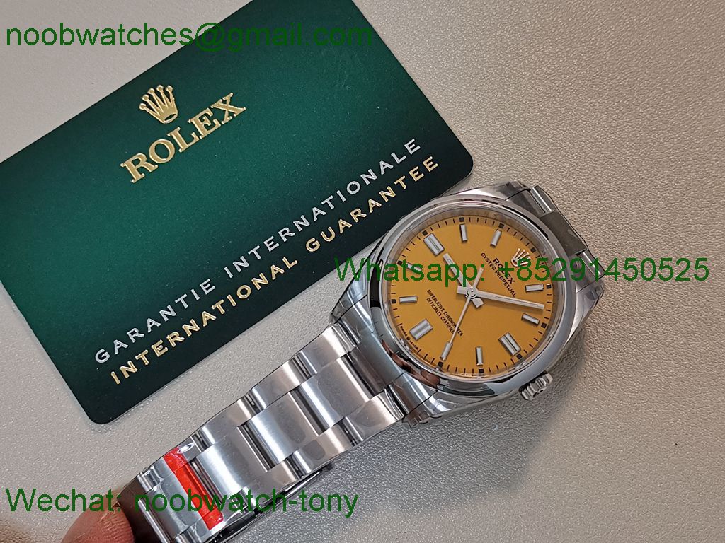 Replica ROLEX Oyster Perpetual 124300 41mm Yellow VSF 1:1 Best VS3235