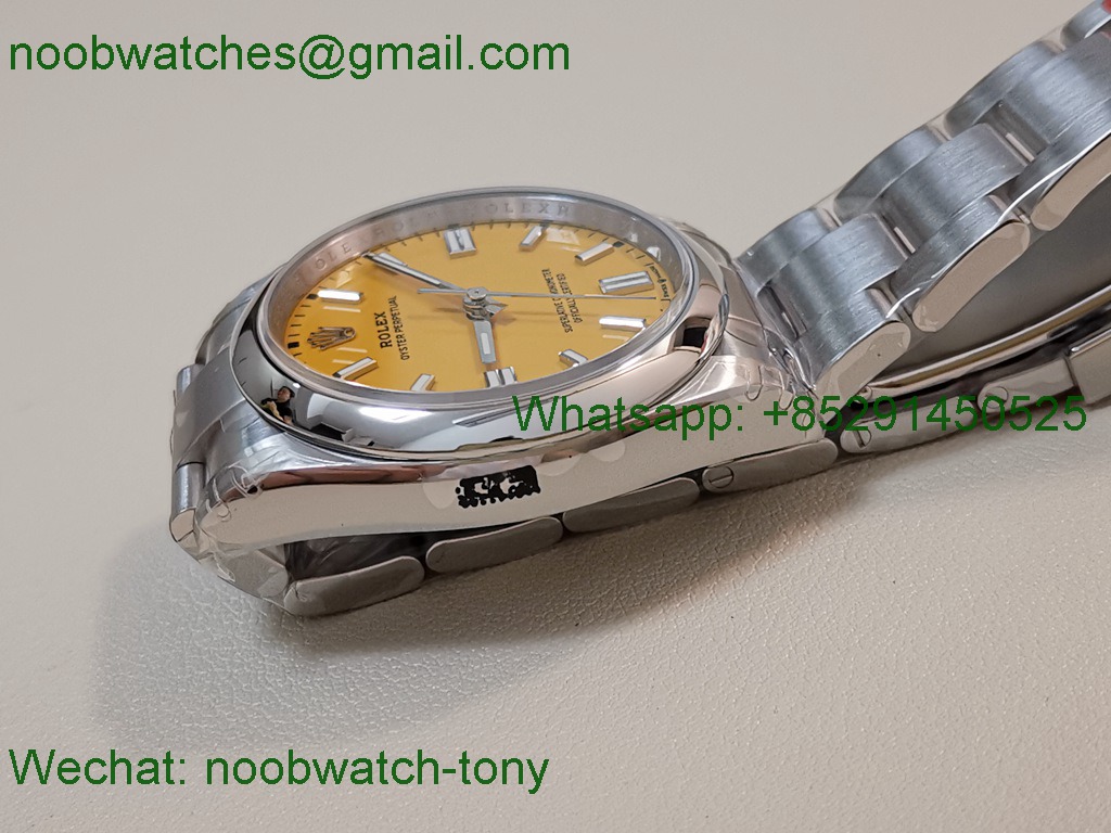 Replica ROLEX Oyster Perpetual 124300 41mm Yellow VSF 1:1 Best VS3235