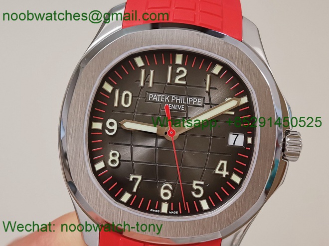 Replica Patek Philippe Aquanaut 5167 Singapore ZF SuperClone Red Rubber 324CS
