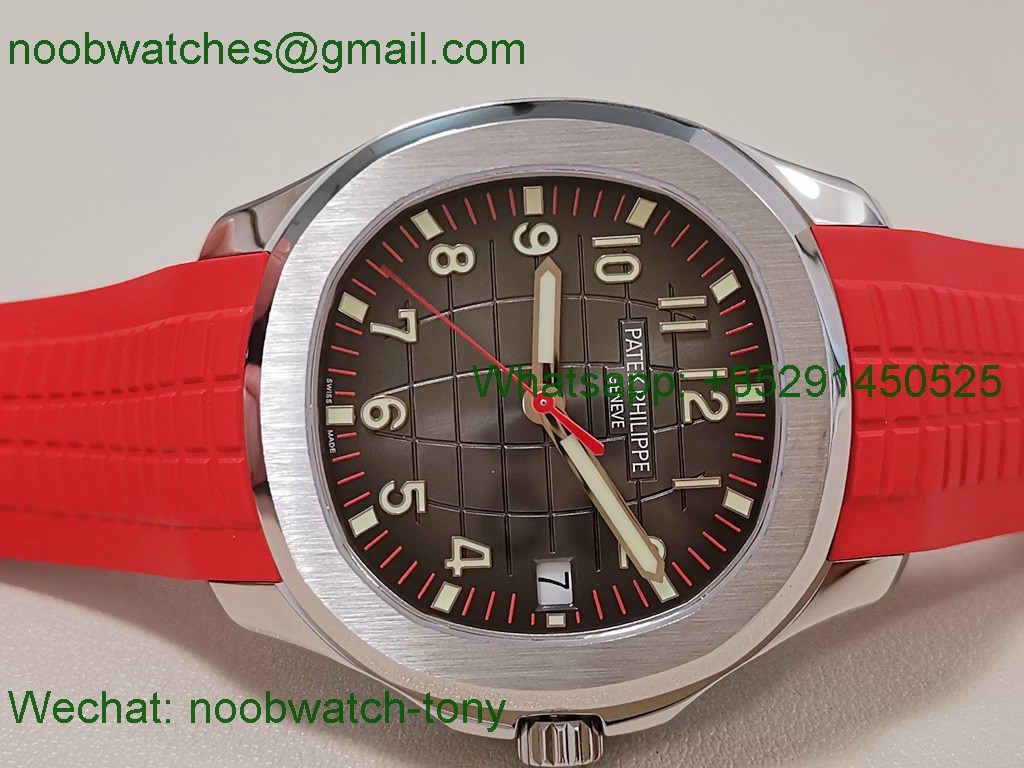 Replica Patek Philippe Aquanaut 5167 Singapore ZF SuperClone Red Rubber 324CS