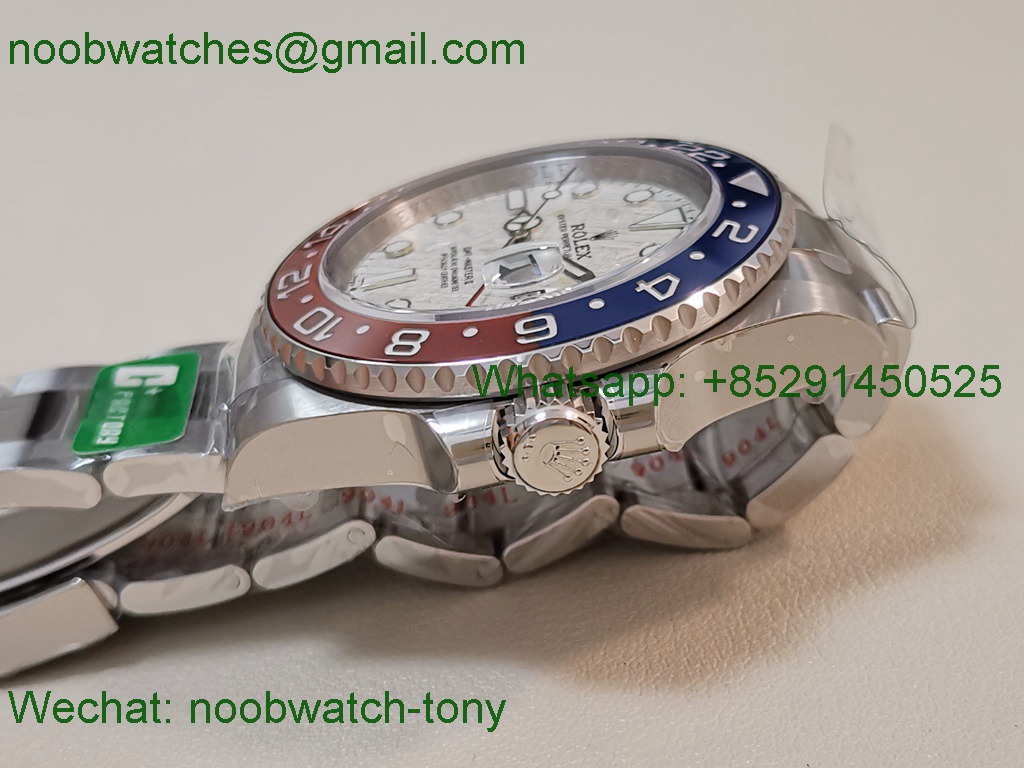 Replica ROLEX GMT II Pepsi Meteorite Dial 126719 904L C+F VR3285 SuperClone