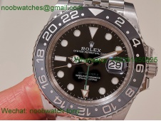 Replica Rolex GMT II 126710 GRNR Bruce Wayne Black Gray Clean SuperClone on Jubilee DD3285