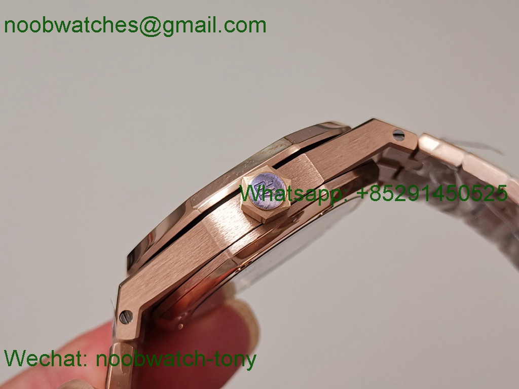 Replica Audemars Piguet AP Royal Oak 34mm Diamond Rose Gold Ladies White 8F A5800