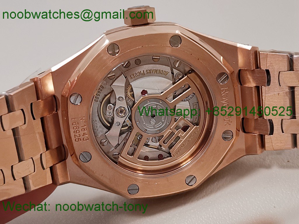 Replica Audemars Piguet AP Royal Oak 34mm Diamond Rose Gold Ladies White 8F A5800