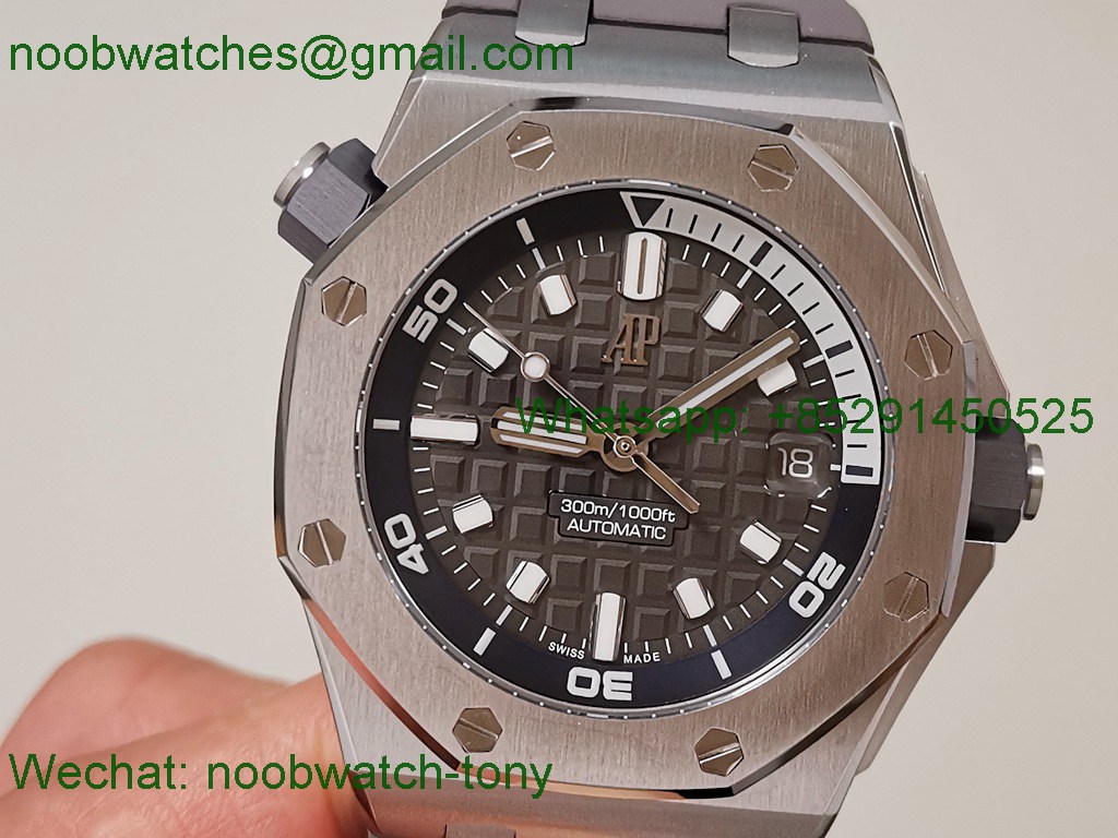 Replica Audemars Piguet AP Royal Oak Offshore Diver 15720 Grey Dial ZF 1:1 Best A4308