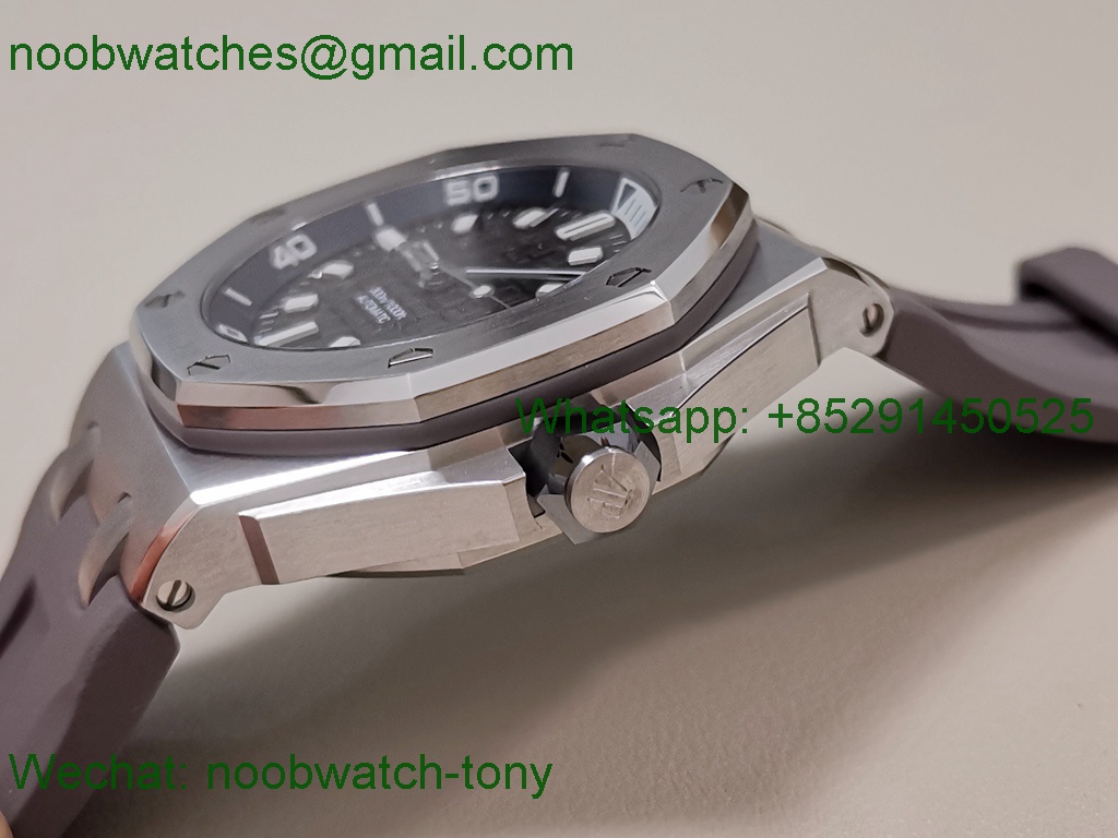 Replica Audemars Piguet AP Royal Oak Offshore Diver 15720 Grey Dial ZF 1:1 Best A4308